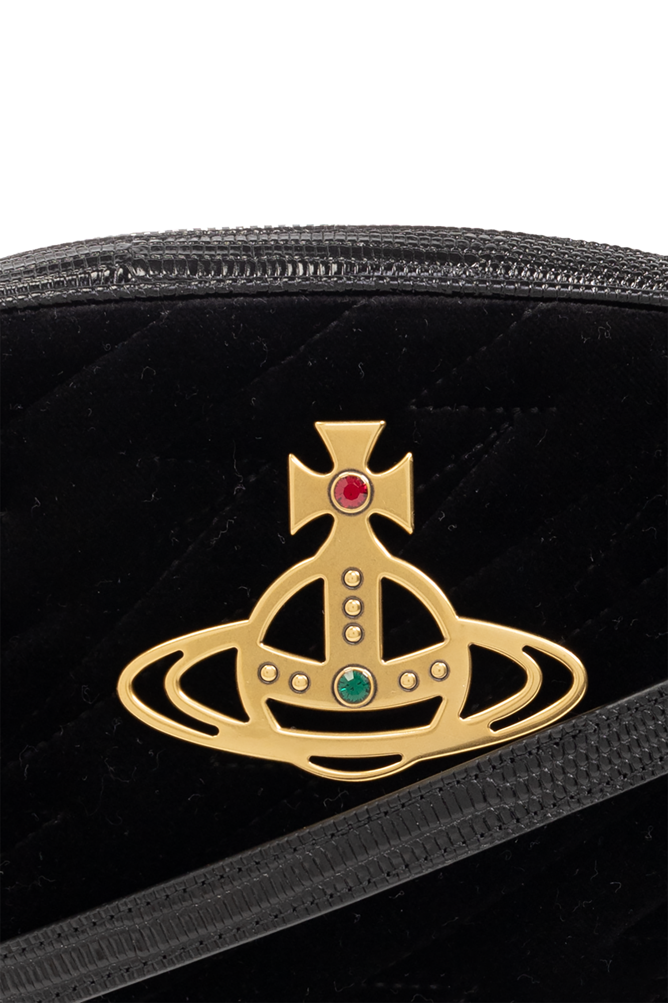 Vivienne Westwood/送料関税込み Logo Clutch Shoulder Bag Vivienne Westwood Orb Plaque Flap Shoulder Bag | Black